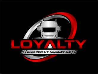 Loyalty Over Royalty Trucking LLC logo design by meliodas