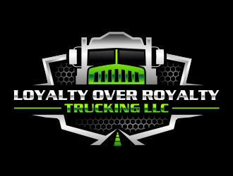 Loyalty Over Royalty Trucking LLC logo design by hidro