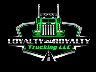 Loyalty Over Royalty Trucking LLC logo design by 3Dlogos