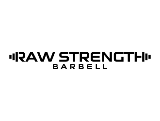 RAW STRENGTH BARBELL logo design by uyoxsoul