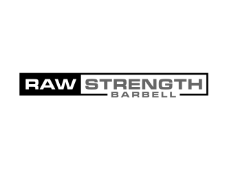 RAW STRENGTH BARBELL logo design by puthreeone