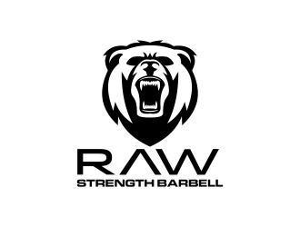 RAW STRENGTH BARBELL logo design by ingepro
