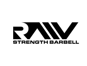 RAW STRENGTH BARBELL logo design by daywalker