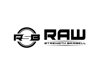 RAW STRENGTH BARBELL logo design by evdesign