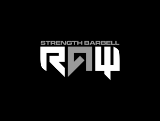 RAW STRENGTH BARBELL logo design by togos