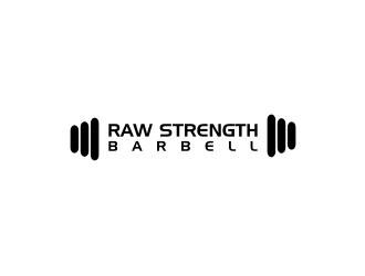 RAW STRENGTH BARBELL logo design by sodimejo