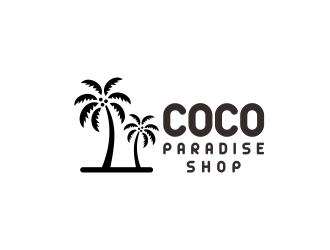 coco paradise shop logo design by p0peye