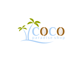 coco paradise shop logo design by bricton
