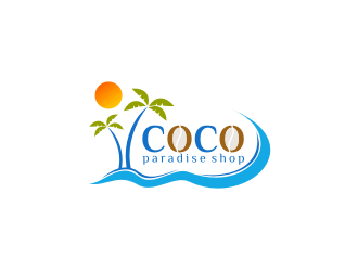 coco paradise shop logo design by bricton