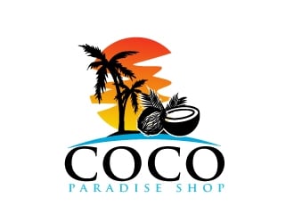 coco paradise shop logo design by AamirKhan