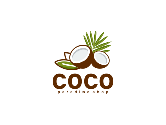 coco paradise shop logo design by haidar