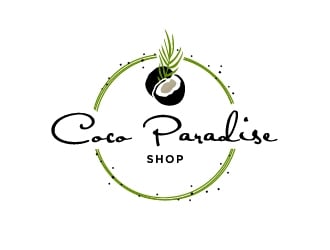coco paradise shop logo design by Lovoos