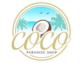 coco paradise shop logo design by uttam