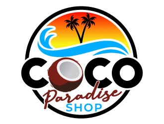 coco paradise shop logo design by MonkDesign