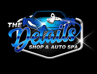 THE DETAIL SHOP & AUTO SPA logo design by 3Dlogos
