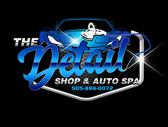 THE DETAIL SHOP & AUTO SPA logo design by 3Dlogos