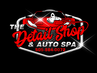 THE DETAIL SHOP & AUTO SPA logo design by 3Dlogos