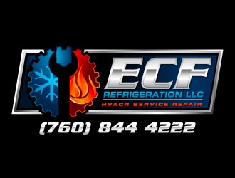 ECF REFRIGERATION Logo Design