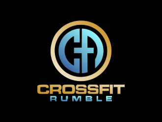 CROSSFIT RUMBLE logo design by Gwerth
