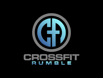 CROSSFIT RUMBLE logo design by Gwerth