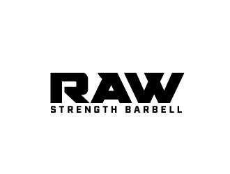 RAW STRENGTH BARBELL logo design by jaize