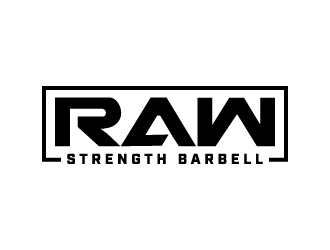 RAW STRENGTH BARBELL logo design by jaize