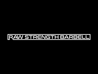 RAW STRENGTH BARBELL logo design by Aster