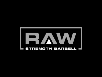 RAW STRENGTH BARBELL logo design by BrainStorming