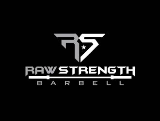 RAW STRENGTH BARBELL logo design by usef44