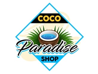 coco paradise shop logo design by DreamLogoDesign