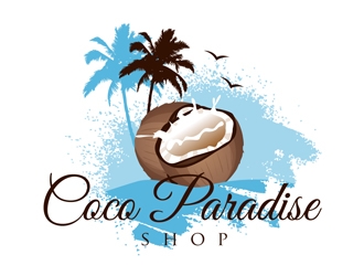 coco paradise shop logo design by DreamLogoDesign