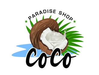 coco paradise shop logo design by frontrunner