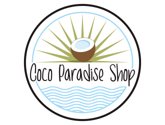coco paradise shop logo design by Kipli92