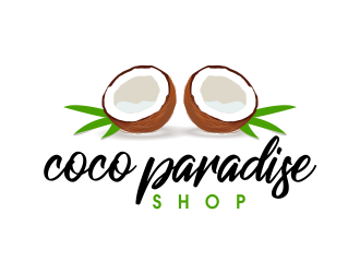 coco paradise shop logo design by JessicaLopes