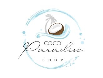 coco paradise shop logo design by veron