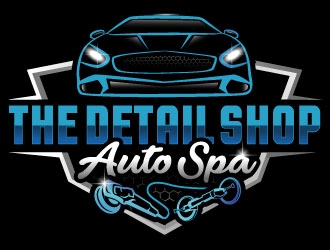 THE DETAIL SHOP & AUTO SPA logo design by Suvendu