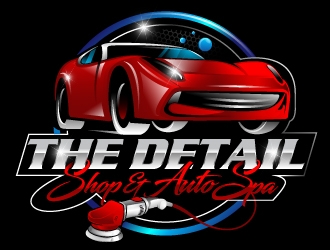 THE DETAIL SHOP & AUTO SPA logo design by Suvendu