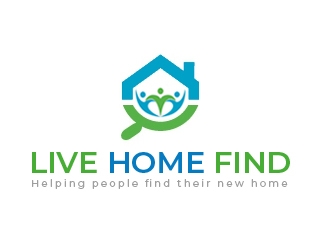 Live Home Find logo design by nikkl