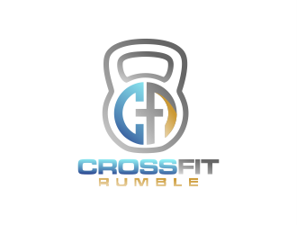 CROSSFIT RUMBLE logo design by Gwerth