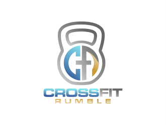 CROSSFIT RUMBLE logo design by Gwerth