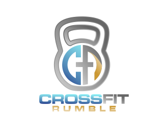 CROSSFIT RUMBLE logo design by Gwerth