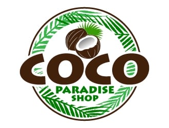 coco paradise shop logo design by jaize