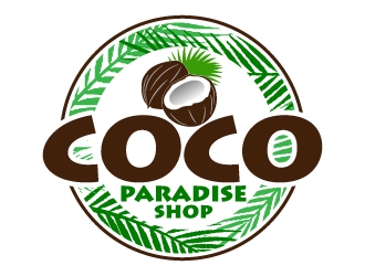 coco paradise shop logo design by jaize