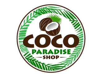 coco paradise shop logo design by jaize