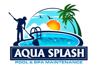 Aqua Splash Pool & Spa Maintenance logo design by THOR_