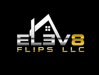 ELEV8 FLIPS LLC logo design by 3Dlogos