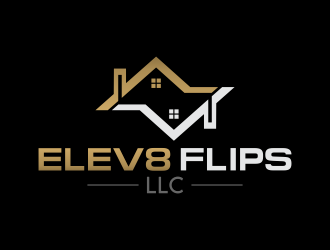 ELEV8 FLIPS LLC logo design by DeyXyner