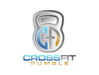 CROSSFIT RUMBLE logo design by Gwerth