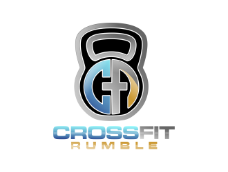 CROSSFIT RUMBLE logo design by Gwerth