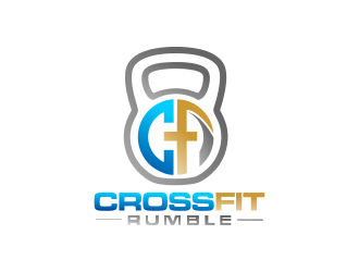 CROSSFIT RUMBLE logo design by Gwerth